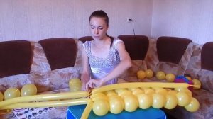 СОЛНЦЕ ИЗ ВОЗДУШНЫХ ШАРОВ КАК СДЕЛАТЬ СОЛНЦЕ ИЗ ВОЗДУШНЫХ ШАРОВ СВОИМИ РУКАМИ