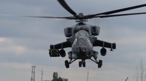 Боевая работа экипажей ударных вертолетов Ми-28 и Ми-24 в зоне СВО