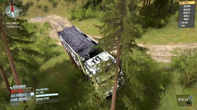 Spintires: MudRunner - FAW Jiefang Truck Fails on Extreme Mountaint Road смотреть онлайн