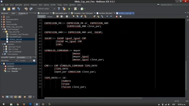 Proyecto [Estructura WHILE con Java CUP y JFlex] Compiladores смотреть онлайн