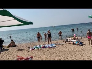 Замечательный понедельник в Евпатории! 23 августа 2021. Пляж Лазурный Берег. Крым.