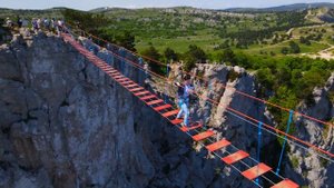 Подвесной мост на Ай-Петри