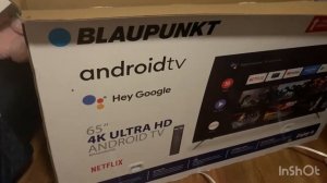 BLAUPUNKT Android Tv 65 inch 4k.UI.TRA HD/works google