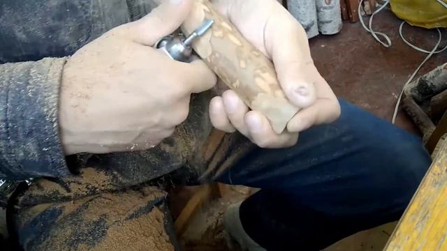 Ложка из дерева (слива). Резьба по дереву