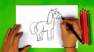 Как нарисовать Лошадку