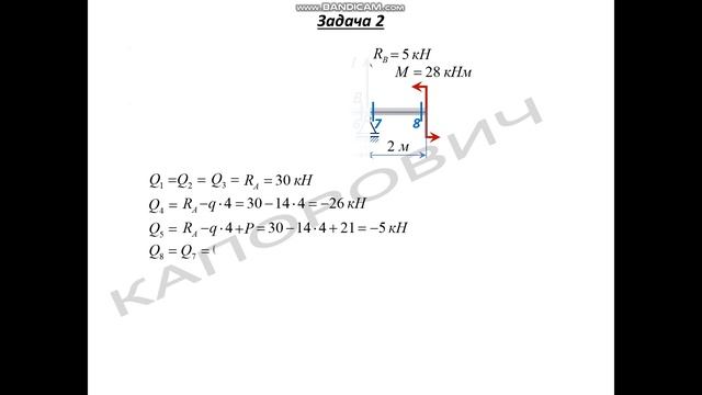 Построение эпюр для двухопорных балок смотреть онлайн