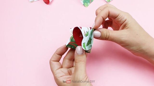 ЕЛОЧНАЯ ИГРУШКА из бумаги / Paper Christmas Ornaments / DIY NataliDoma