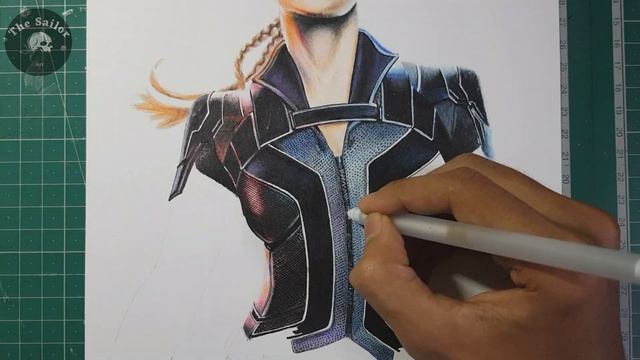 #thesailorart Black widow colour sketch | Episode 39 смотреть онлайн