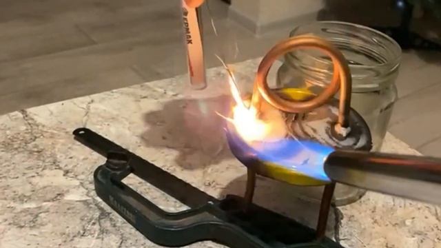 Обогреватель в палатку!Спиртовая горелка с медным фитилём!