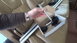 Рейлинги на багажник супер крыло SsangYong Rexton...