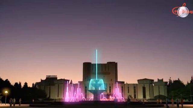 Фонтан в Семее. Красивый музыкальный световой фонтан в городе Семей смотреть онлайн