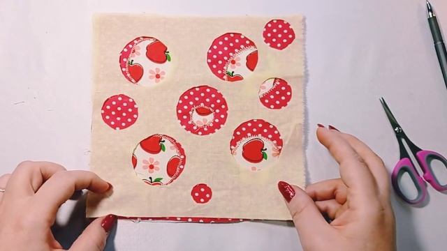 Шью пэчворк из лоскутов простое и оригинальное арт полотно. Заготовка в технике печворк.