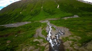 ДОМБАЙ УЛЬГЕН | ЛЕДНИК И ВОДОПАД ДЖУГУТУРЛЮЧАТ | FPV ВИДЕО