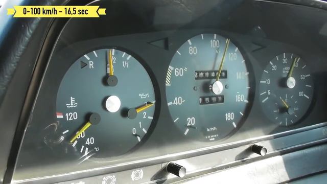 Mercedes W123/300D Turbo Acceleration.