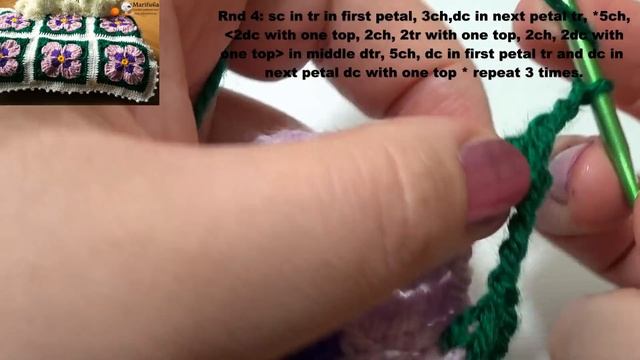 How to crochet easy violets flowers blanket afghan pattern by marifu6a смотреть онлайн