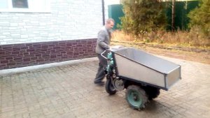 Мототелега из бензопилы Дружба