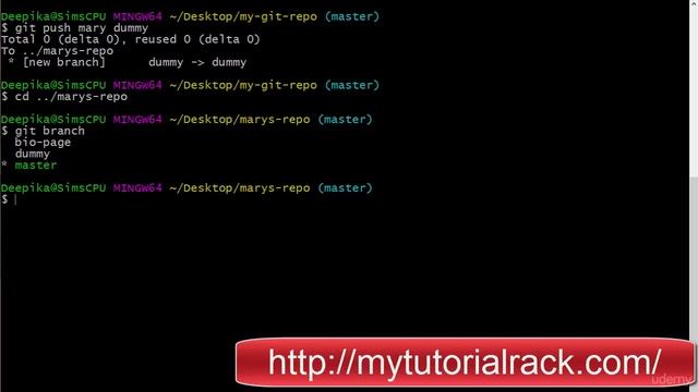 033 Difference between pushing and fetching How to push branches and Tags смотреть онлайн