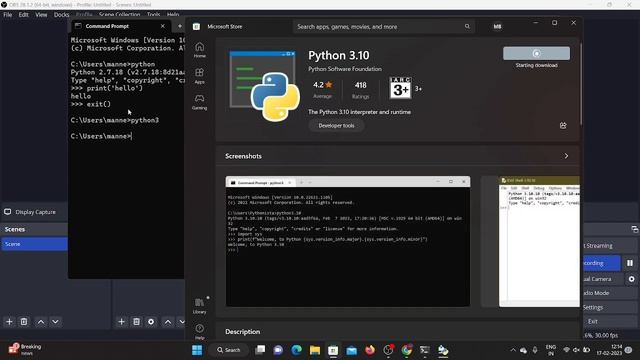 02. How to install Python on windows in telugu #pythontelugu  #rohithgangaraju
