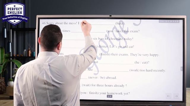 Present Perfect Exercises 1 مستر جورج صبحي اول 100 جملة على زمن المضارع التام في اللغة الانجليزية смотреть онлайн