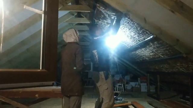 Будівництво та ремонт вкладання мінвати горище мансарда смотреть онлайн