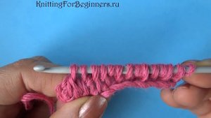 Имитация резинки крючком Тунисская резинка Вязание крючком  47