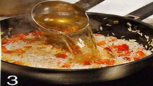 Жареные гребешки с рисом