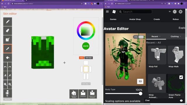 Making my ROBLOX avatar a MINECRAFT skin! смотреть онлайн