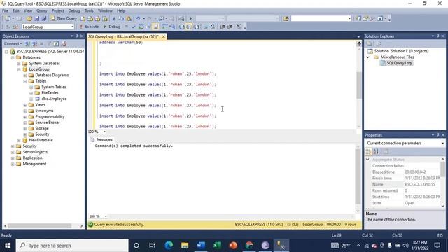 How to Create a table (Insert, Update, Delete) in Sql Server Management Studio 2012 смотреть онлайн