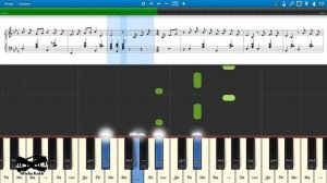 Песня о Веселом Ветре (на пианино Synthesia cover) Ноты и MIDI