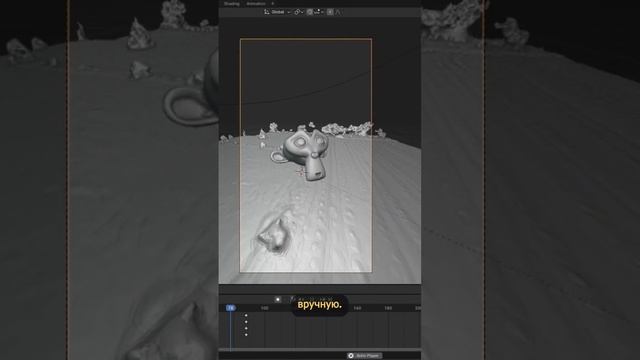 Топ 3 приёма анимации камеры в Blender 3D #3d #3dmodeling #blender