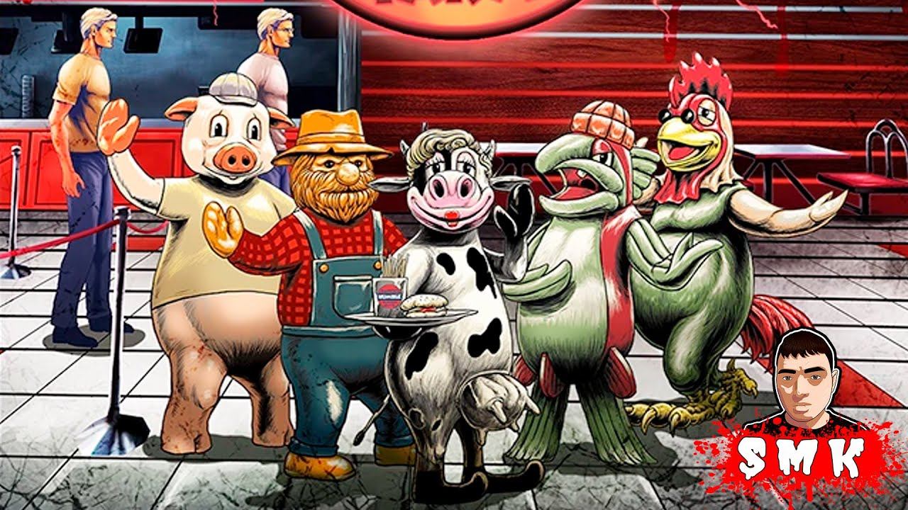 ХУДШИЙ СОТРУДНИК МЕСЯЦА ЖУТКОЙ БУРГЕРНОЙ!ИГРА HAPPY'S HUMBLE BURGER FARM ПРОХОЖДЕНИЕ НА РУССКОМ!HHBF