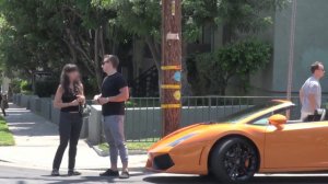 Розыгрыш - девушка и Lamborghini