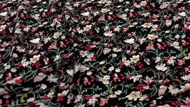 Штапель "Марисоль" цв.черный, ш.1.42м, вискоза-100%, 90гр/м.кв Артикул 21262 смотреть онлайн