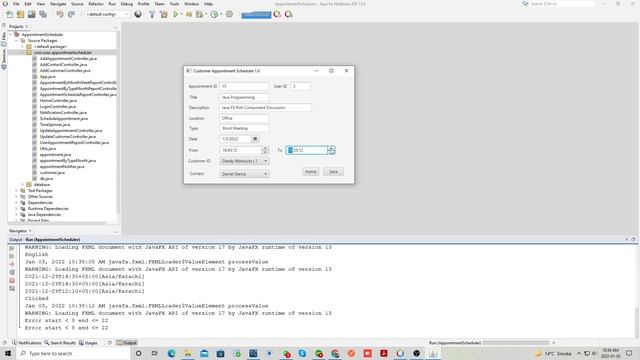 #Customer #Appointment Scheduler in #JavaFX смотреть онлайн