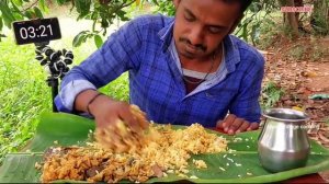 5-Minutes-5-Plate Mutton Boti Rice, Mutton Boti fry Eating challenge