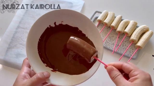 БЫСТРО И ВКУСНО. Бананы в шоколаде