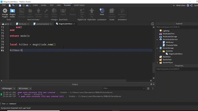 Roblox combat system part 4 | Hitbox properties (OOP) смотреть онлайн