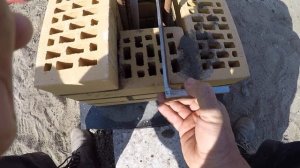 Закладная для петлей ворот в кирпичный столб.