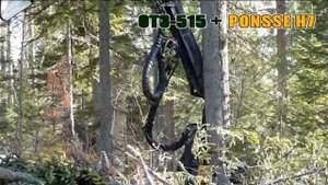 Харвестер ОТЗ-515 c головкой PONSSE H7. Длительность - 5 мин.