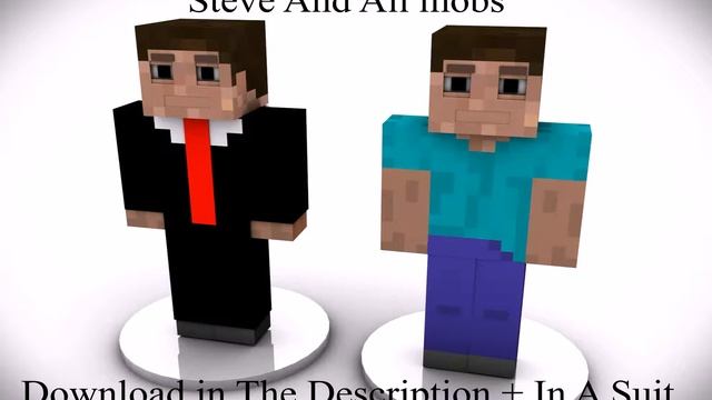 C4D Minecraft Steve 3D Model And Some Mobs (+With Suit) [DOWNLOAD LINK] смотреть онлайн