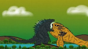 King Bloopdorah vs Space Bloop and Godzilla Earth