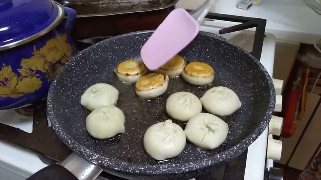 Как готовить ЖАРИТЬ ХИНКАЛИ - ЖАРИМ их на сковородке !