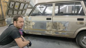 ВАЗ 2104 рихтовка, шпаклёвка