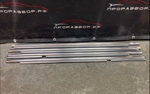 Хром молдинги дверей на Mitsubishi Lancer X