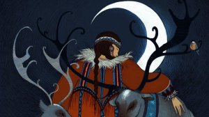 30 ДЕВУШКА И МЕСЯЦ - Чукотская Сказка - Читает Елена Якунина