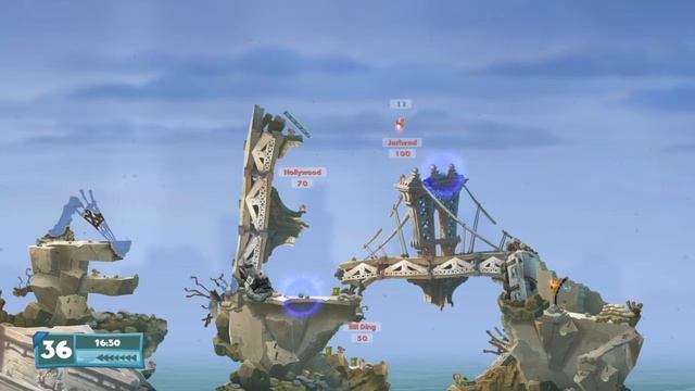Worms W.M.D Campaign #26 'Blockbuster' - Defeat All Enemy Worms