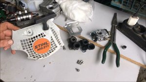 ,,Сложный,,ремонт почти новой бензо_пилы MS-211 Штиль.