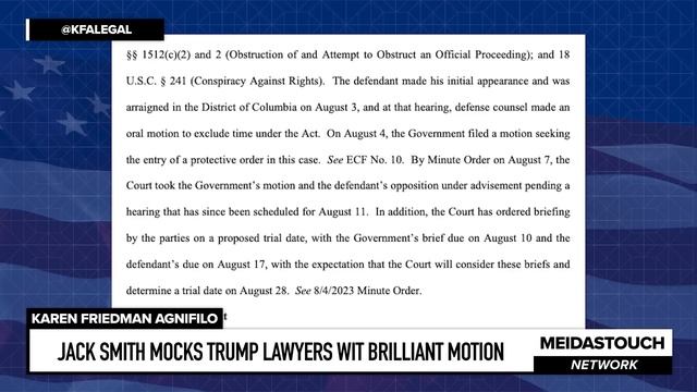 Jack Smith MOCKS Trump Lawyers with Brilliant Motion смотреть онлайн