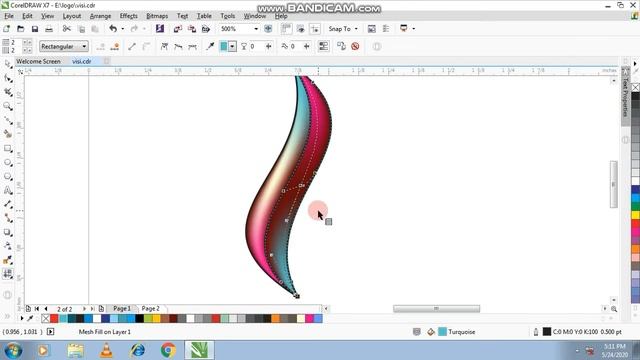 How To Use Mesh Tool In Coreldraw | Finger Logo Design | How To Make 3D Logo Design In Coreldraw