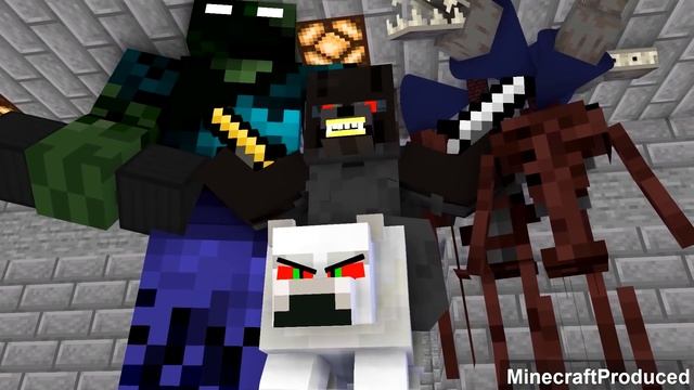 Monster School : Baby Zombie Boy and Bad Gangster - Minecraft Animation смотреть онлайн